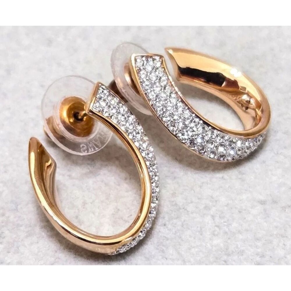NWOT Swarovski Exist Rosegold Crystal Earring - Picture 13 of 16